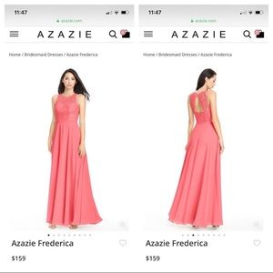 Azazie bridesmaid dress -watermelon